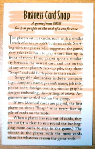 Makes collecting contacts a snap . . . 